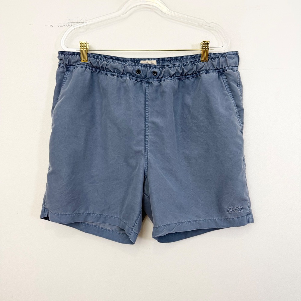 Faherty Brand Blue Swim Trunks Board Shorts Men's XL 6" Inseam